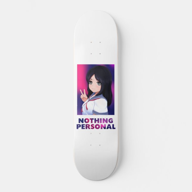 Nothing Personal - School Girl Skateboard Deck (Vorderseite)