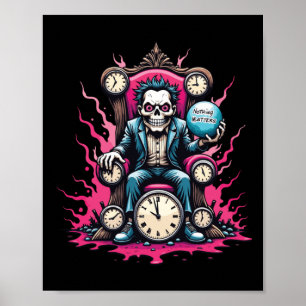 Nothing S - Surreal Skeletal Vintag Throne Art Poster