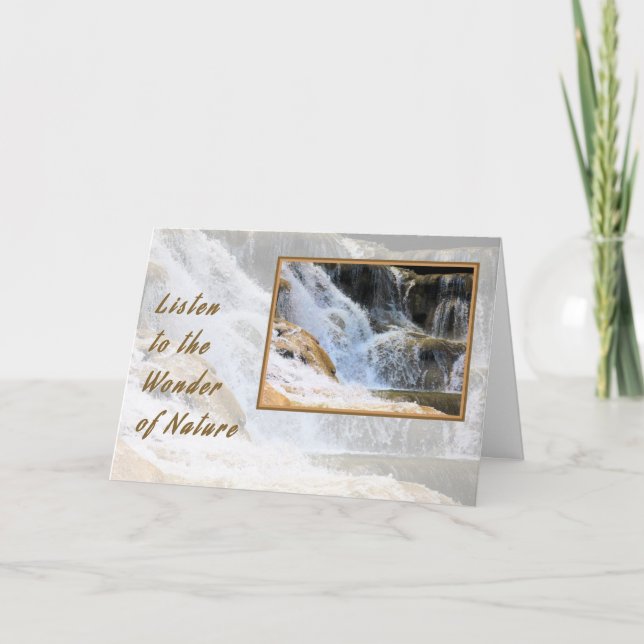 Notiz Card Wonder of Nature Water Fall Karte (Vorderseite)