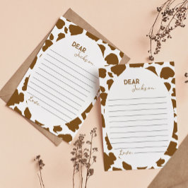 Notiz-Karte für Höhere Kuhzeit Dankeskarte