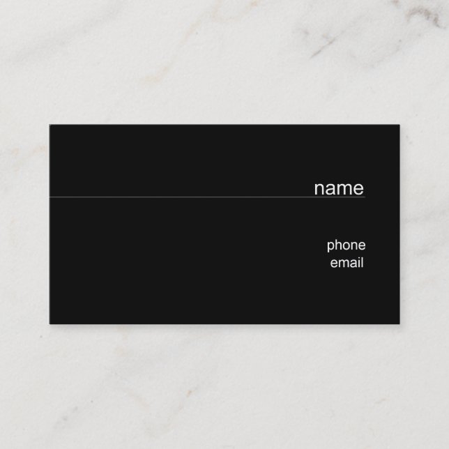 Notiz-Visitenkarte Visitenkarte (Vorderseite)