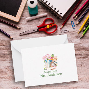 Notiz vom Lehrer Mitteilungskarte