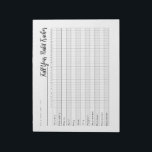 Notizblock für das ganze Jahr<br><div class="desc">Behalt deine täglichen Gewohnheiten mit diesem ganzjährigen Gewohnheitsstracker Notizblock.</div>