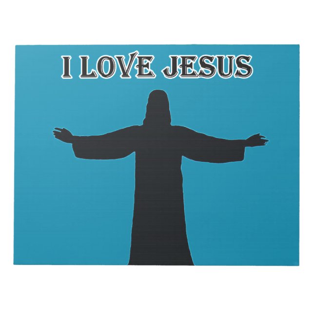 Notizblock ich liebe jesus (Vorderseite)