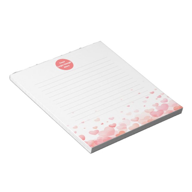 Notizblock mit Logo Notepad Benutzerdefiniertes Bü (angewinkelt)