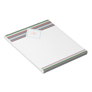 Notizblock mit Pastell-Serape-Streifen