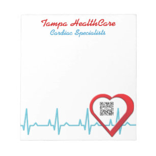 Notizblock-Schablonen-Herz-Gesundheit Notizblock