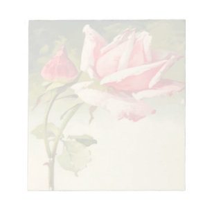 Notizblock Vintage Rosa Rose