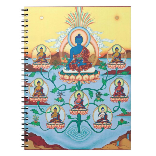 NOTIZBUCH 8 Medizin Buddhas - Meister des Heilens Notizblock (Vorderseite)