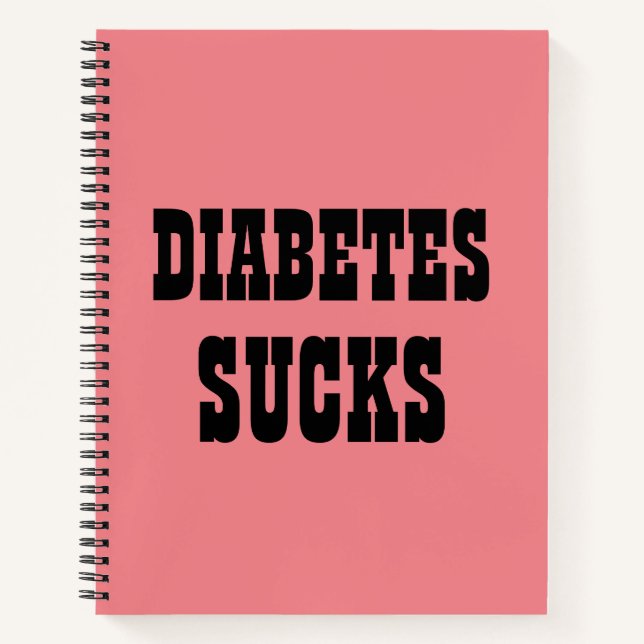 Notizbuch Diabetes ist zum Kotzen (Vorderseite)