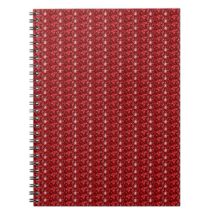 Notizbuch Dunkelroter Glitter Notizblock
