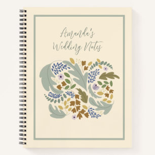 Notizbuch für die Herbst-Hochzeitsplanung 