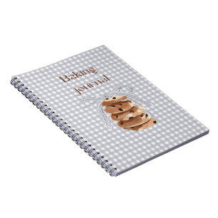 Notizbuch für Kekse-Rezepte für Heim-Bäcker. Notizblock