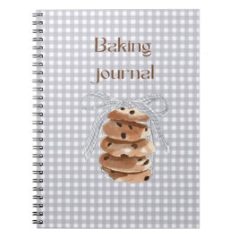 Notizbuch für Kekse-Rezepte für Heim-Bäcker. Notizblock