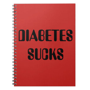 Notizbuch für Rote Diabetes Notizblock