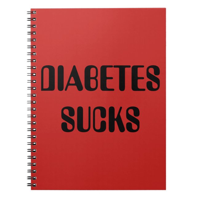 Notizbuch für Rote Diabetes Notizblock (Vorderseite)