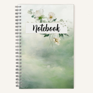 Notizbuch - Grüne Floral