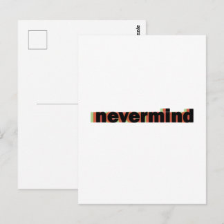 Notizbuch ignorieren postkarte