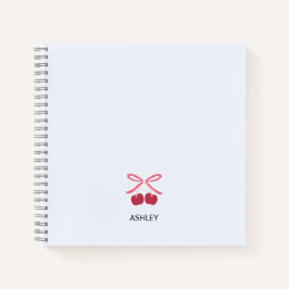 Notizbuch Journal | Süße Kirschschleife Cute