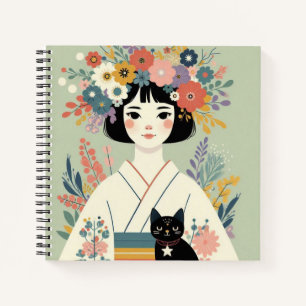 Notizbuch “Junge Frau im Kimono“