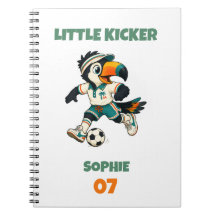 Notizbuch Kinder Benutzerdefinierter Name Fußball 