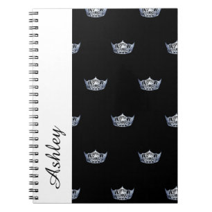 Notizbuch-Krone u. individueller Name Notizblock