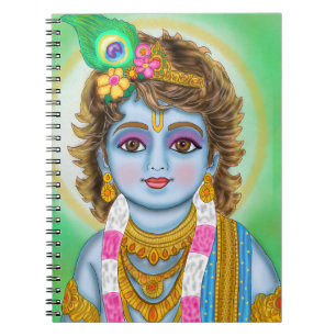 Notizbuch Lord Child Krishna Notizblock