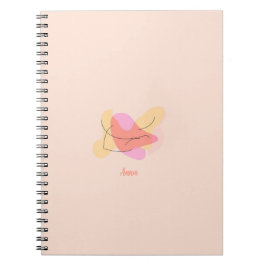 Notizbuch mit abstrakten Formen Notizblock
