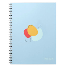 Notizbuch mit abstrakten Formen Notizblock
