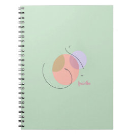 Notizbuch mit abstrakten Formen Notizblock