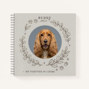 Notizbuch mit benutzerdefiniertem Hunde-Foto   Ele