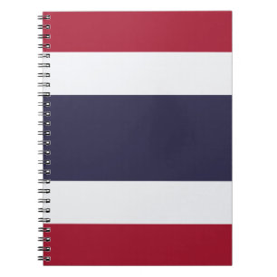 Notizbuch mit Flagge Thailands Notizblock