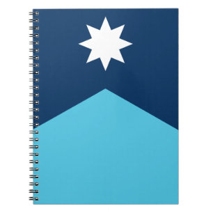 Notizbuch mit Flagge von Minnesota, USA Notizblock