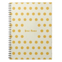 Notizbuch mit individuellem Namen und Candy Yellow