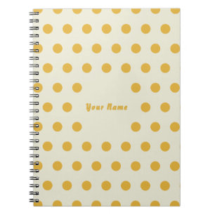 Notizbuch mit individuellem Namen und Candy Yellow Notizblock