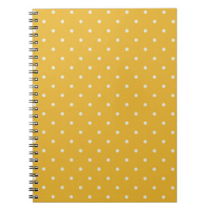 Notizbuch mit kleinem Punkte-Muster in Candy-Gelb Notizblock