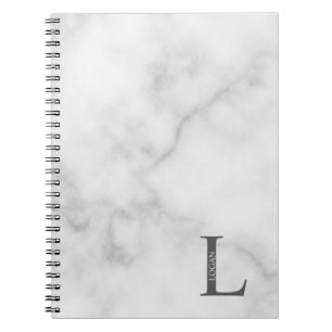 Notizbuch mit personalisiertem Monogramm und Namen Notizblock