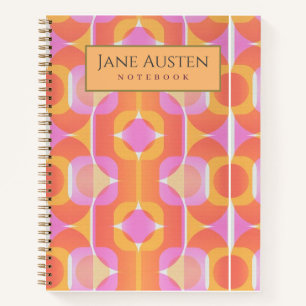 Notizbuch mit personalisiertem Tapetenmuster aus d