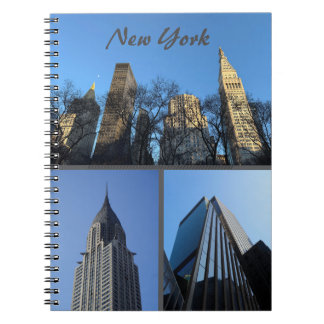 Notizbuch mit Spiralfoto von NYC-Gebäuden Notizblock