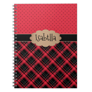 Notizbuch retro, retro, kariert, Patchwork Notizblock