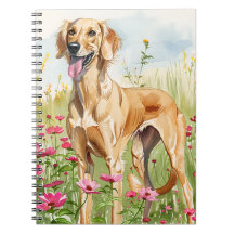 Notizbuch – Saluki Watercolor Hundeliebhaber Journ