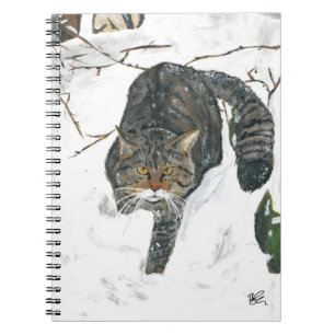 Notizbuch - schottische Wildkatze Notizblock