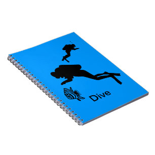 Notizbuch - Sporttaucher und Fische Notizblock