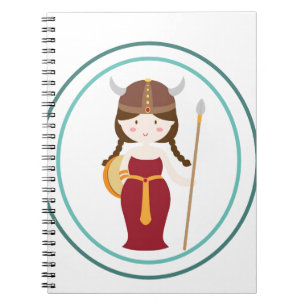 Notizbuch - Wikinger-Kriegerprinzessin Notizblock