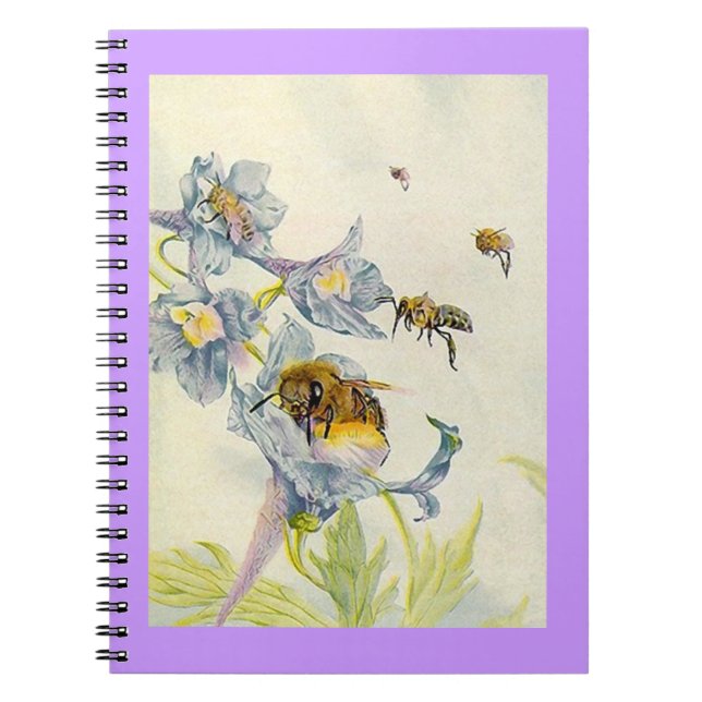 Notizbuch-Zeitschriften-Imker-Honigbienenbienen Notizblock (Vorderseite)