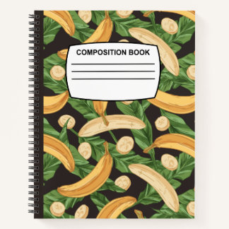 Notizbuch zur Bananenzusammensetzung