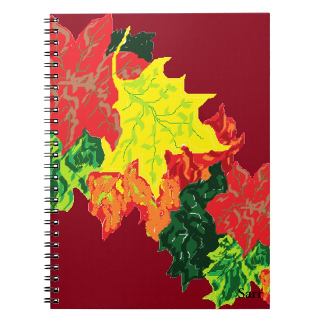 Notizbücher Herbstblätter (Vorderseite)