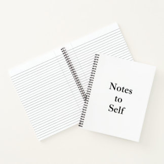 Notizen an mich"Minimalistisches Hardcover-Spiraln Notizbuch