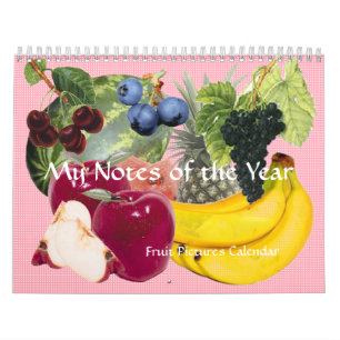 Notizen des Jahres Obstkalender Kalender