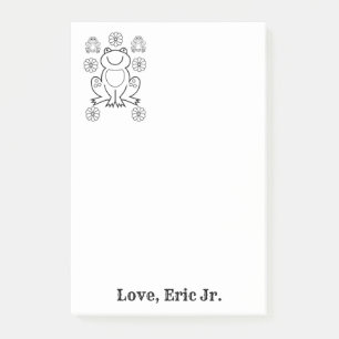 Notizen Frösche Blumenfarben Post it Note